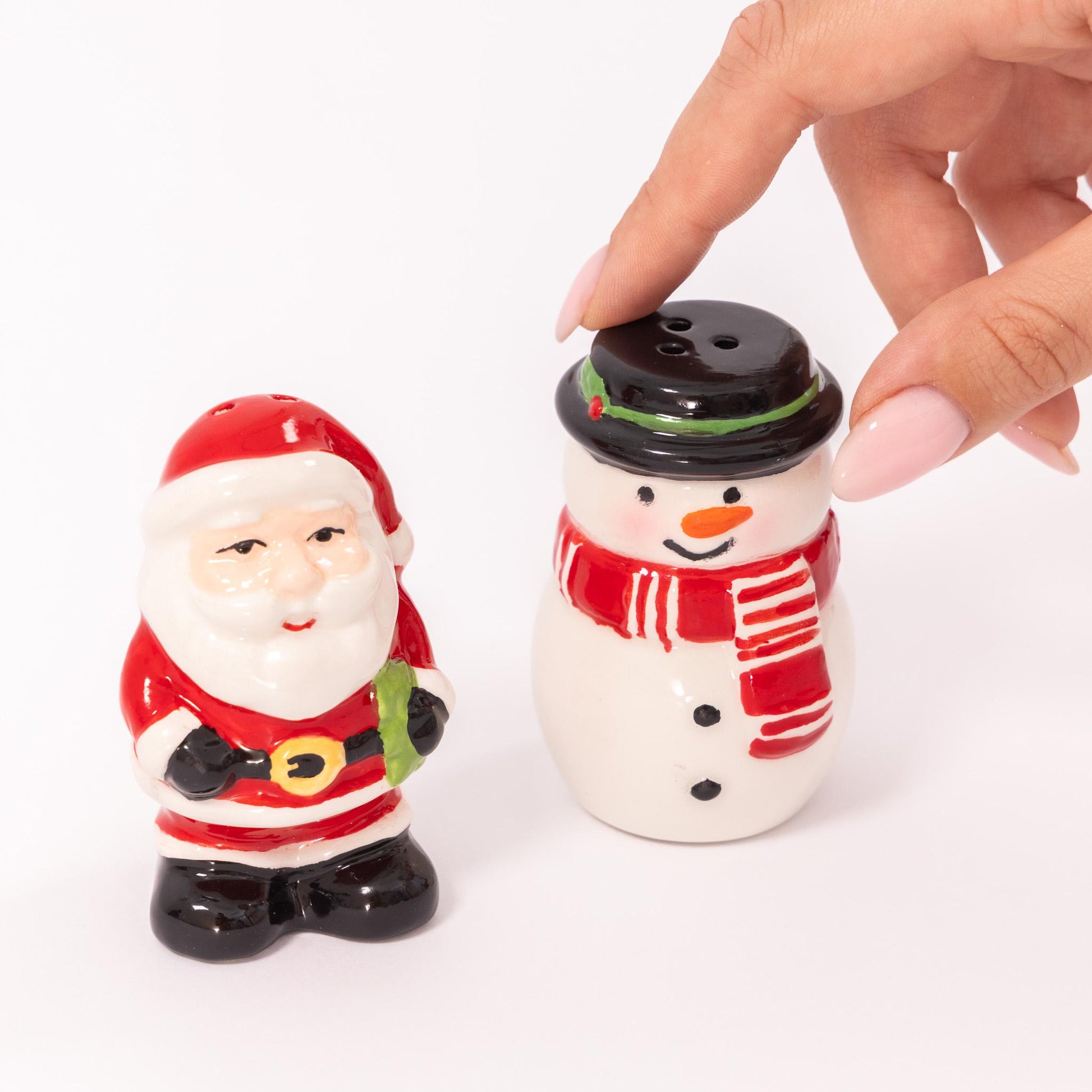 Christmas Salt & Pepper Pots Santa Snowman Novelty Cruet Set Shakers Etsy