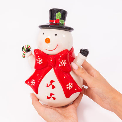 Novelty Ceramic Christmas Jars – Santa & Penguin – image 8