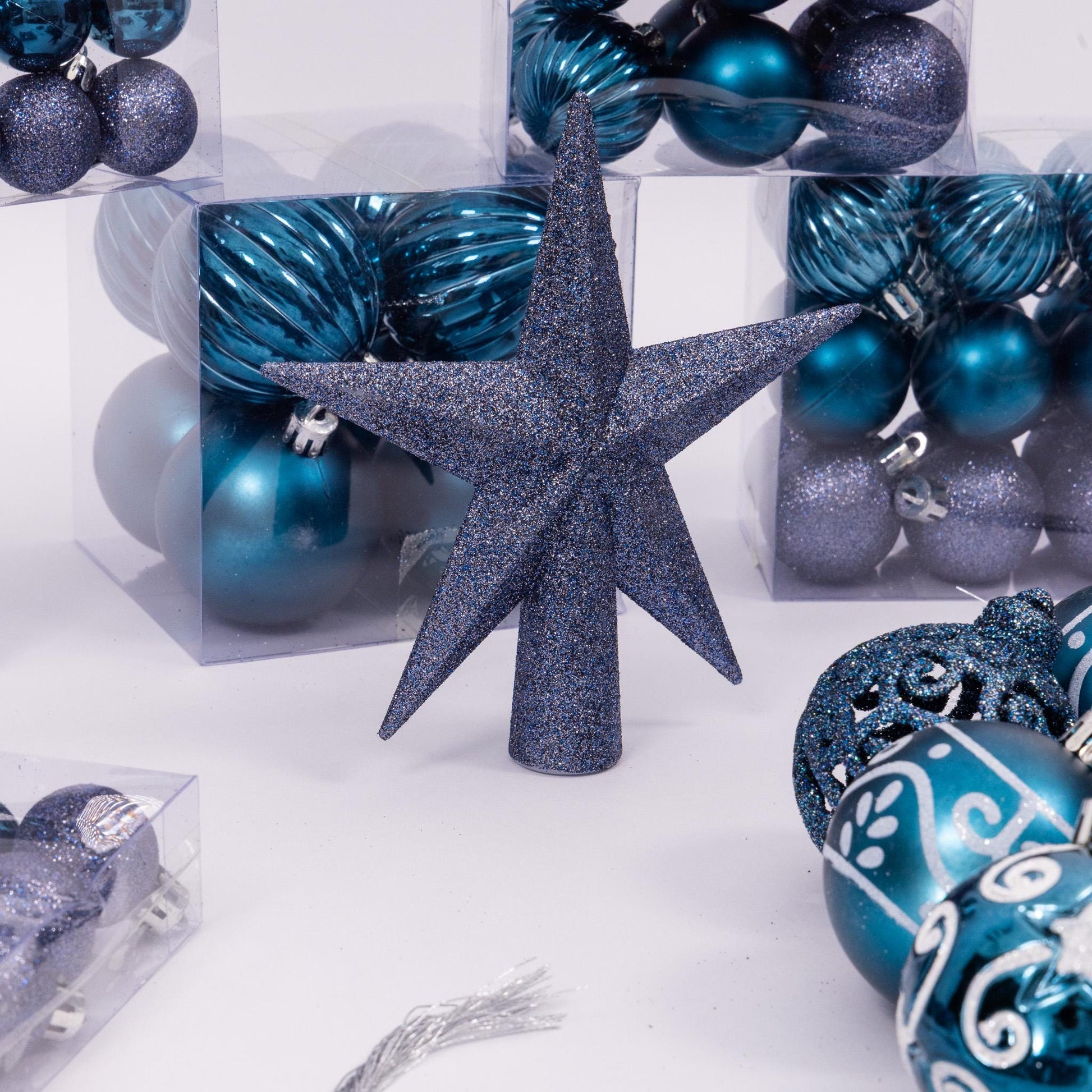 100 Christmas Baubles Tree Hanging Balls Xmas Party Beads Ornament navy Etsy