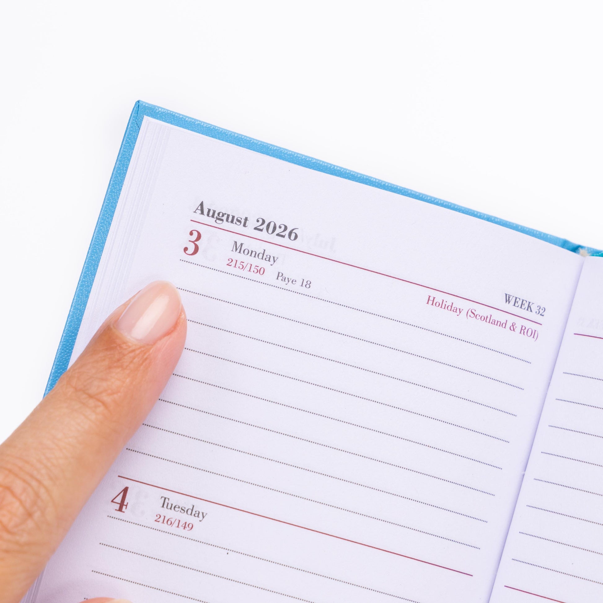 2026 Diary Slim Size Week to View Jan-Dec Diaries Full Year Hardback Planner Etsy