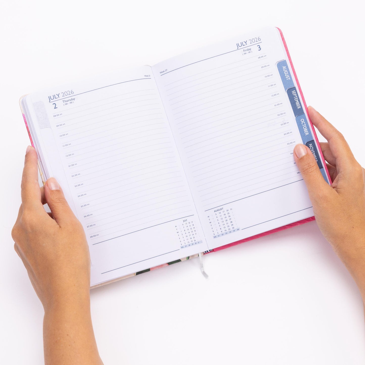 A5 A6 2026 Diary Index Day A Page Desk Diaries Planner Organiser Office Fabric Etsy