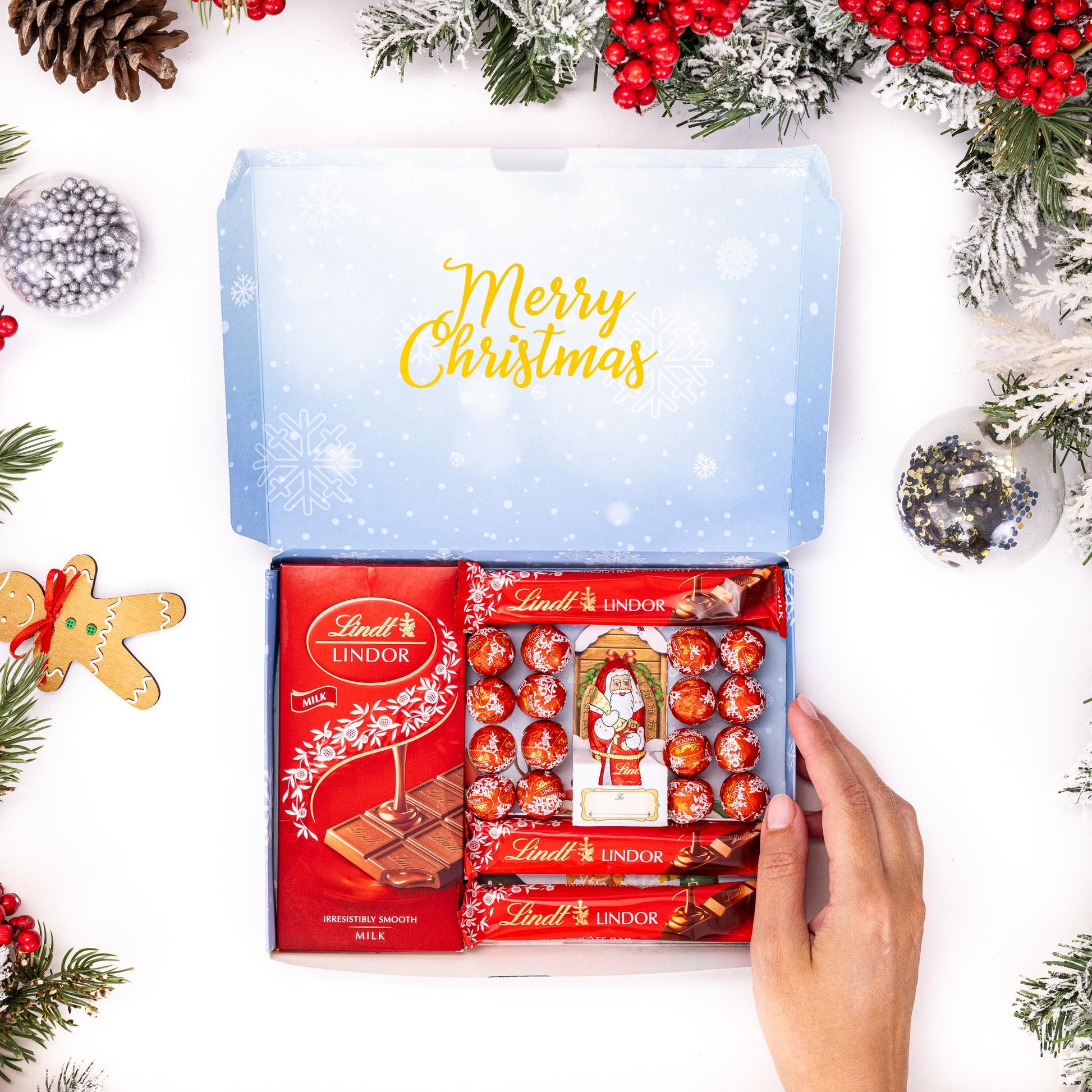 Lindt Lindor Milk Chocolate Bars & Truffles Gift Box Hamper Christmas Present Etsy