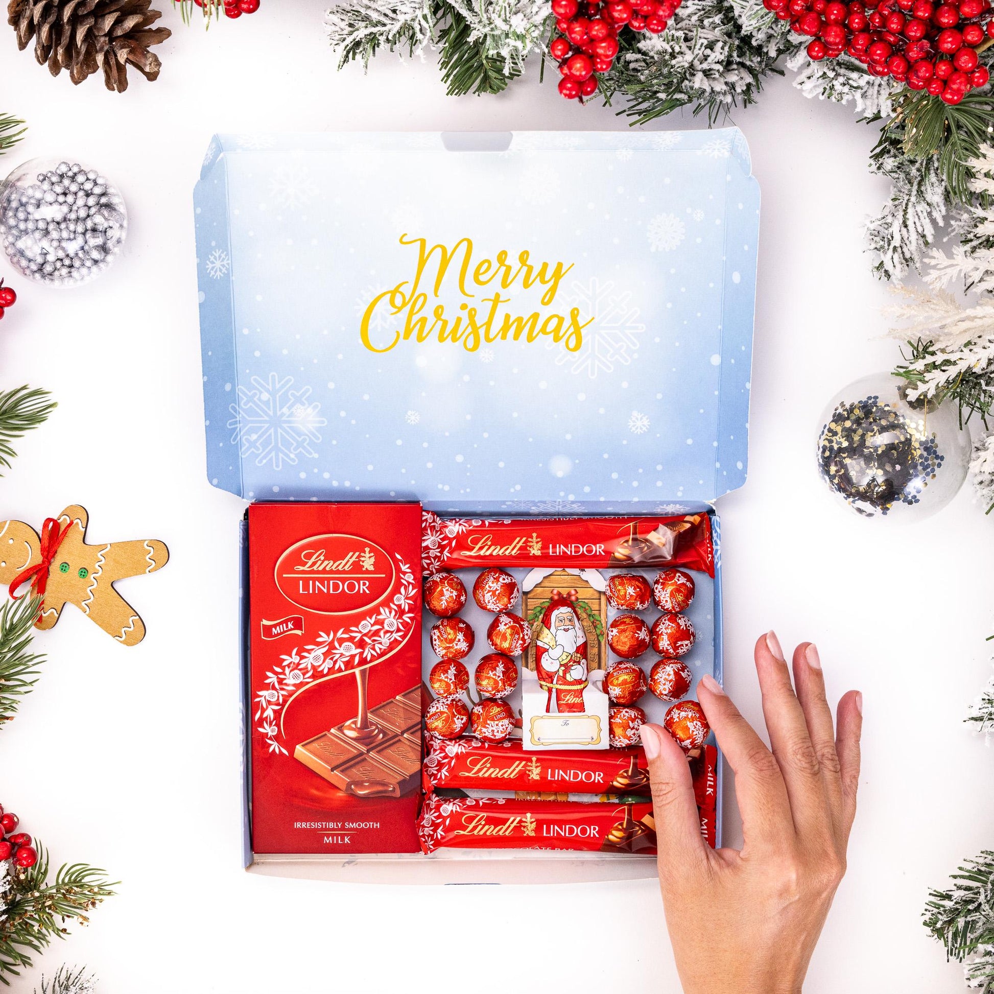 Lindt Lindor Milk Chocolate Bars & Truffles Gift Box Hamper Christmas Present Etsy