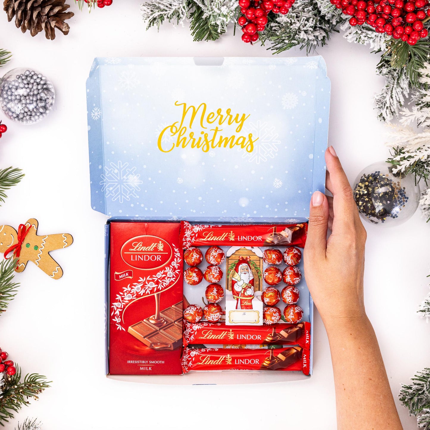 Lindt Lindor Milk Chocolate Bars & Truffles Gift Box Hamper Christmas Present Etsy