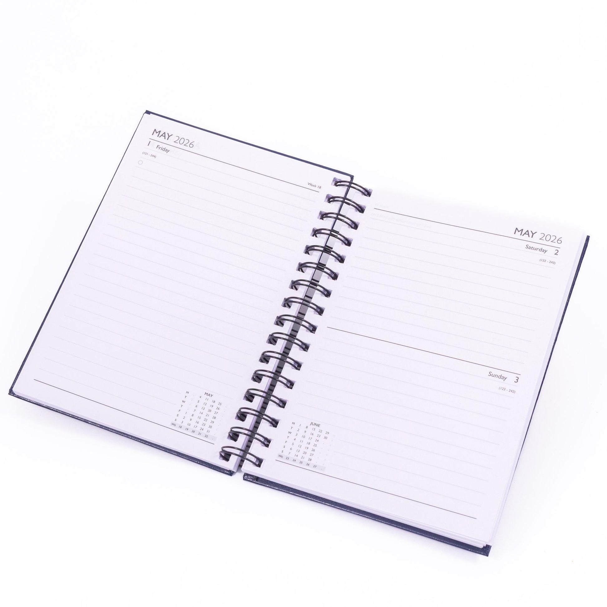 2026 A5 Week To View or Page A Day Diary Full Year Planner Desk Organiser Spiral Etsy