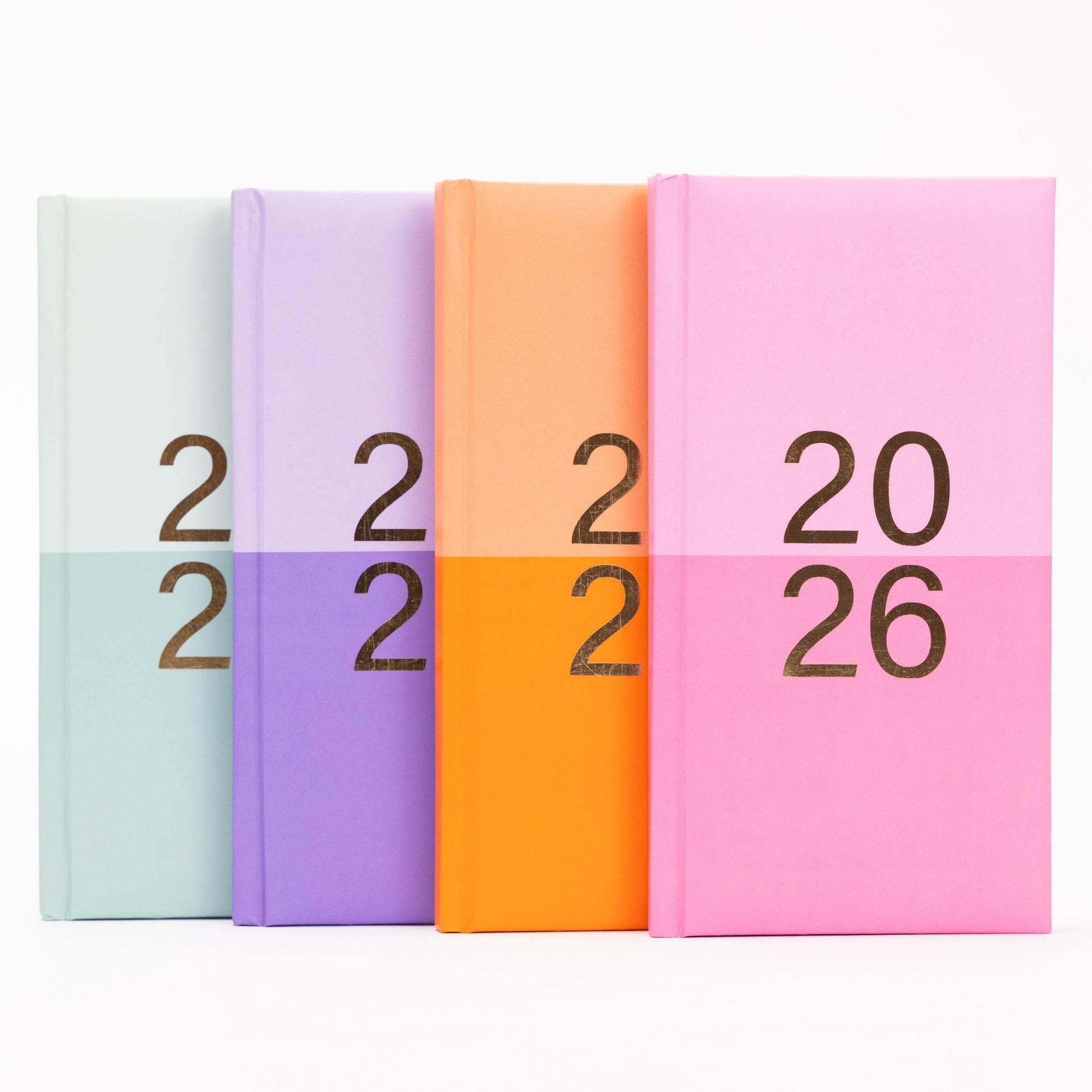 2026 Diary Slim Size Week to View 2026 Diaries Full Year Ombre orange pink purple Etsy