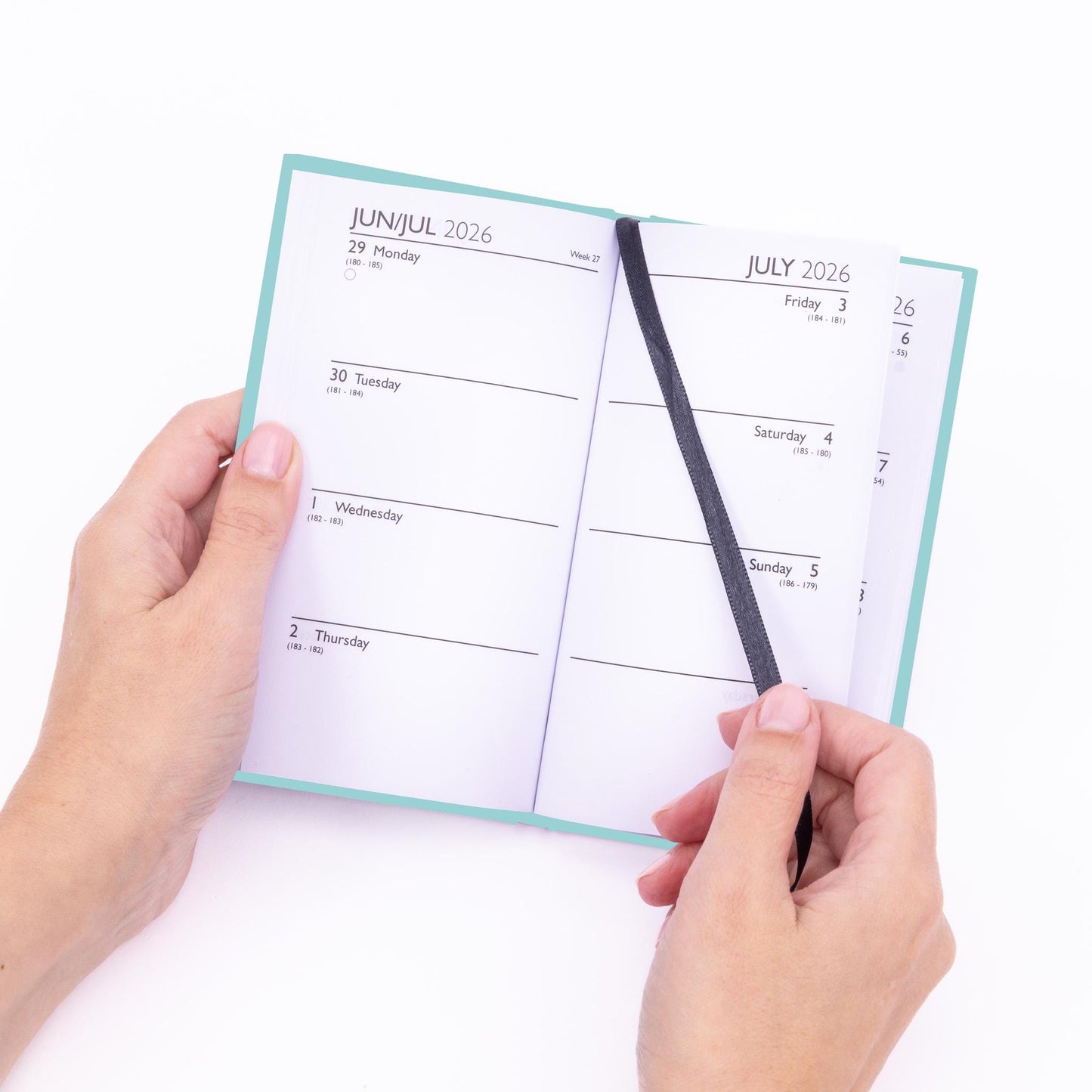 2026 Diary Tartan Slim Pocket Size Week to View 2026 Diaries Full Year Etsy