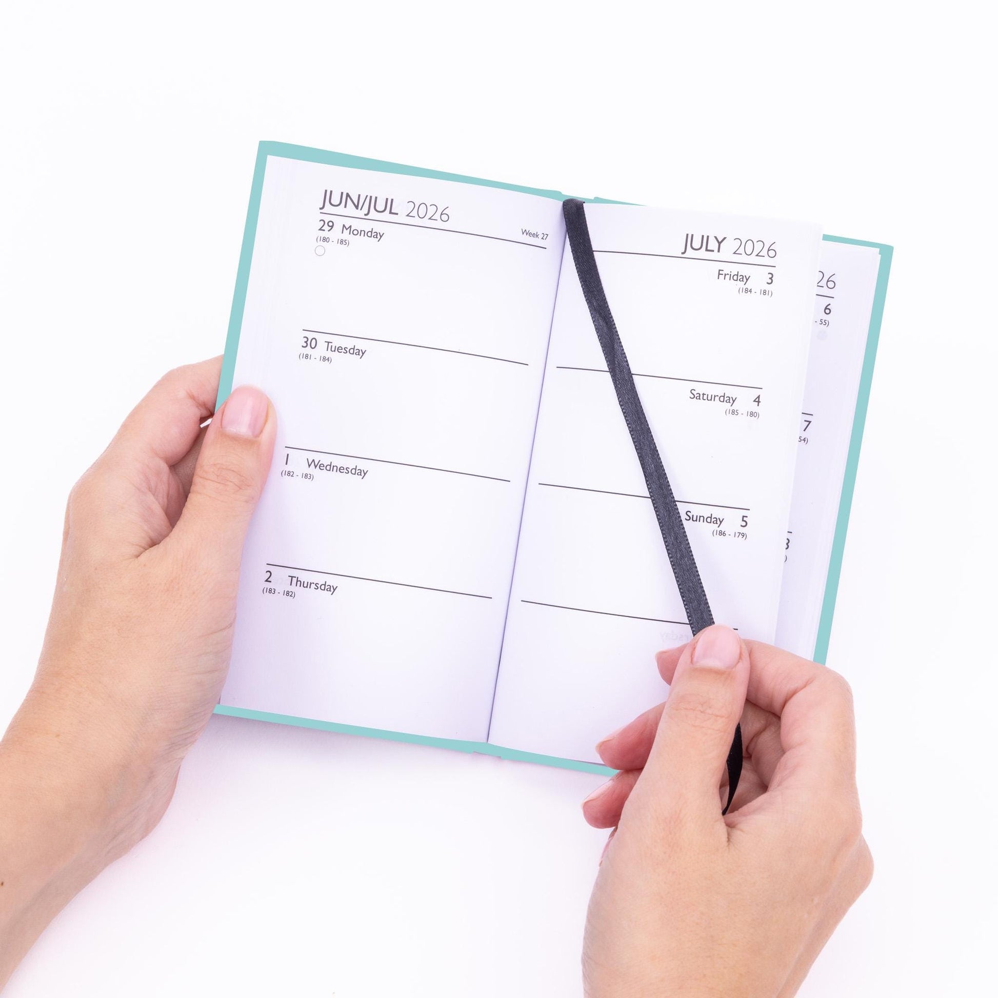 2026 Diary Tartan Slim Pocket Size Week to View 2026 Diaries Full Year Etsy