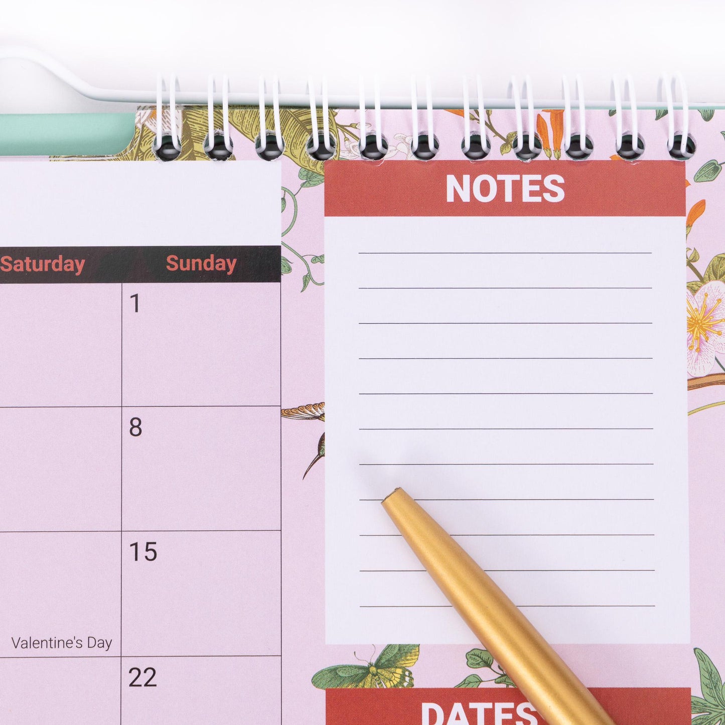 2025 -2026 Month To View Stand Up Desk Top Free Standing Wall Calendar 18 Month Etsy