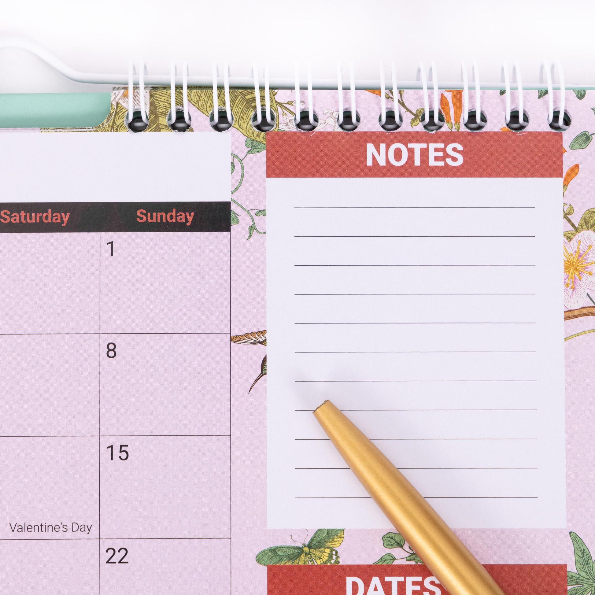 2025 -2026 Month To View Stand Up Desk Top Free Standing Wall Calendar 18 Month Etsy