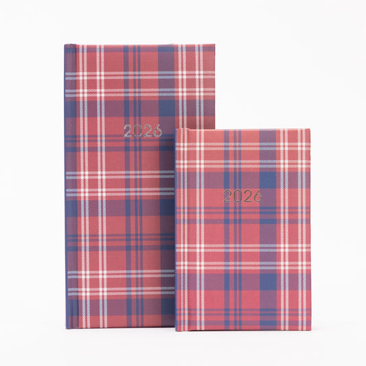 2026 Diary Tartan Slim Pocket Size Week to View 2026 Diaries Full Year Etsy