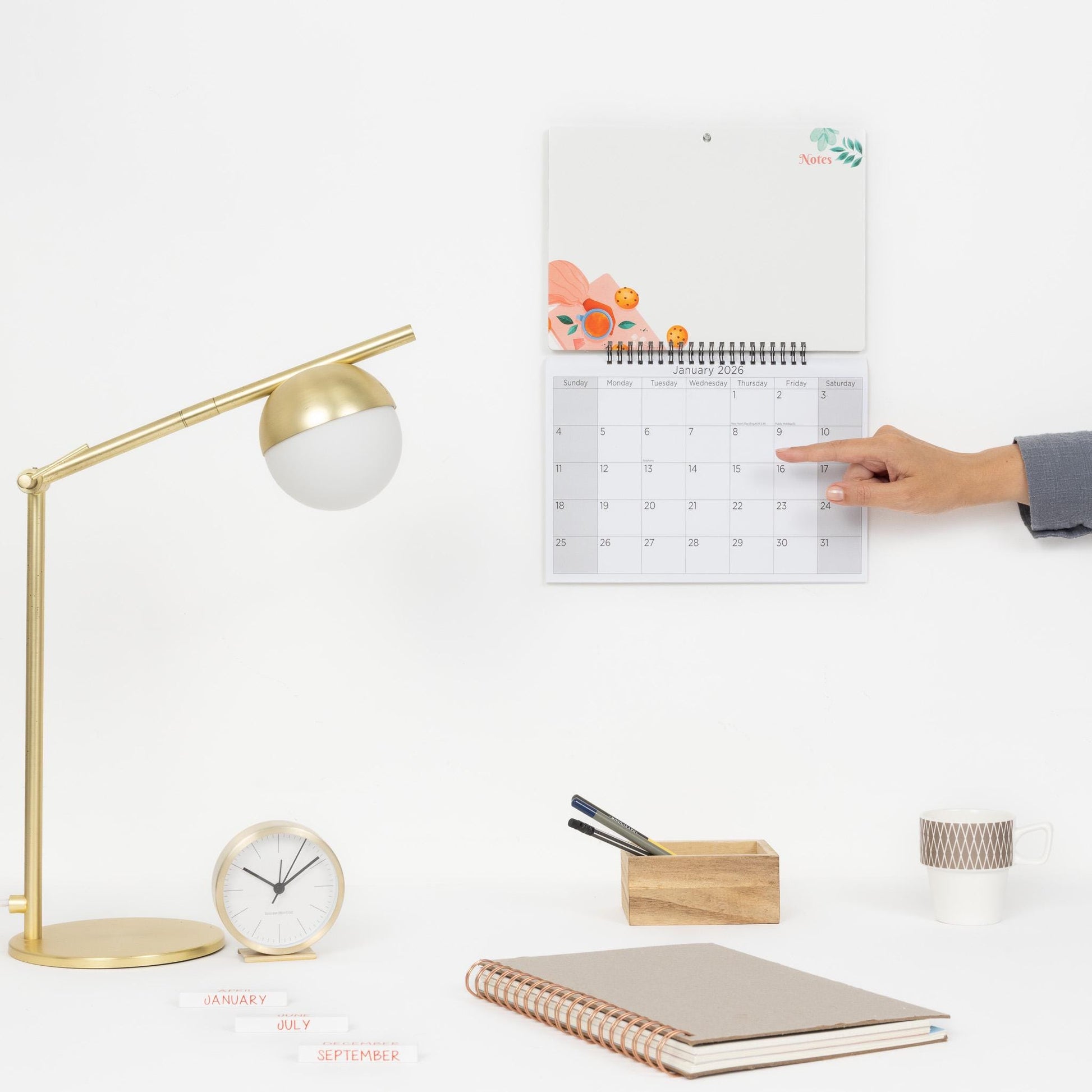 2026 Monthly Memo Board Wall Calendar Family Organiser White Board & Pen seaside Etsy