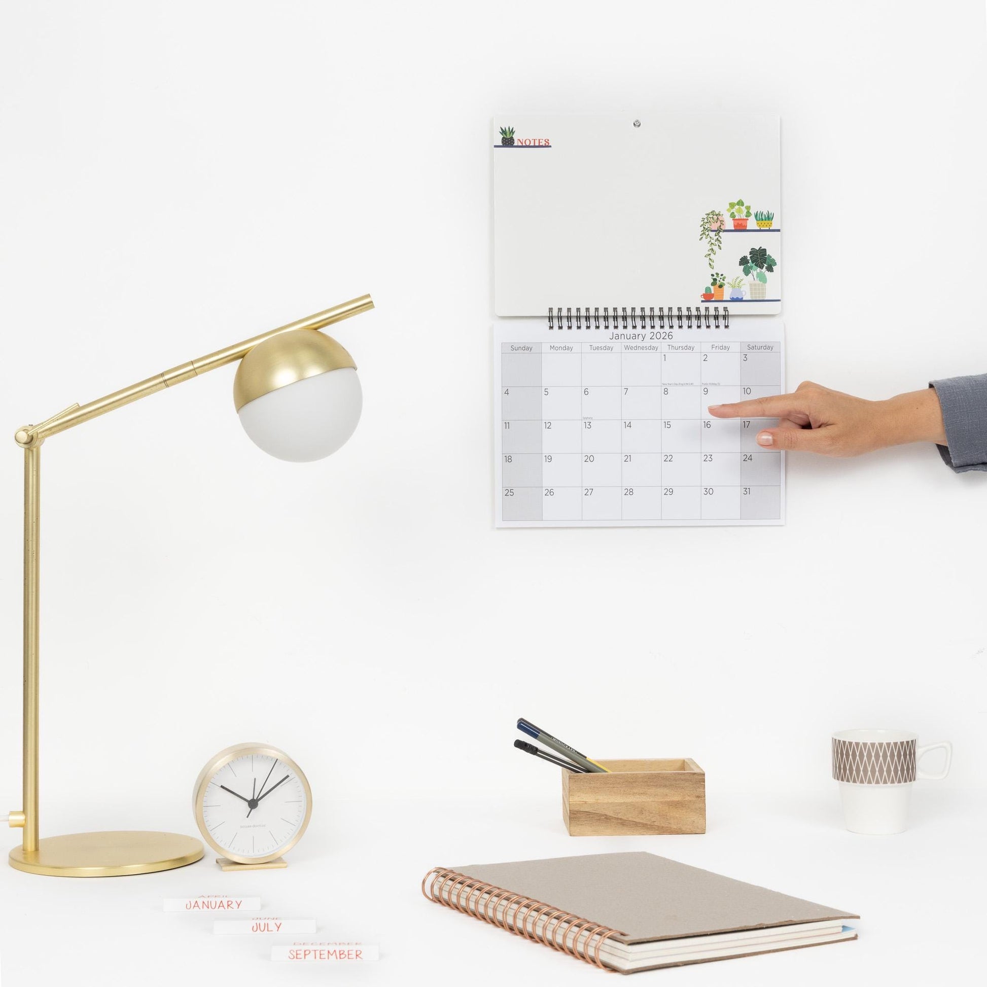 2026 Monthly Memo Board Wall Calendar Family Organiser White Board & Pen Etsy