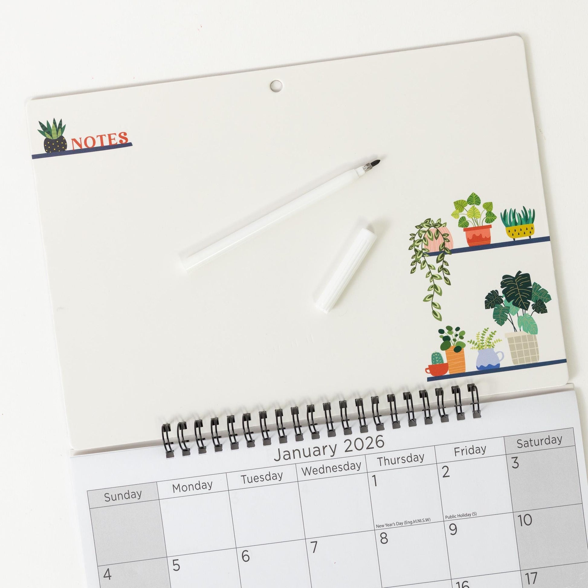 2026 Monthly Memo Board Wall Calendar Family Organiser White Board & Pen Etsy
