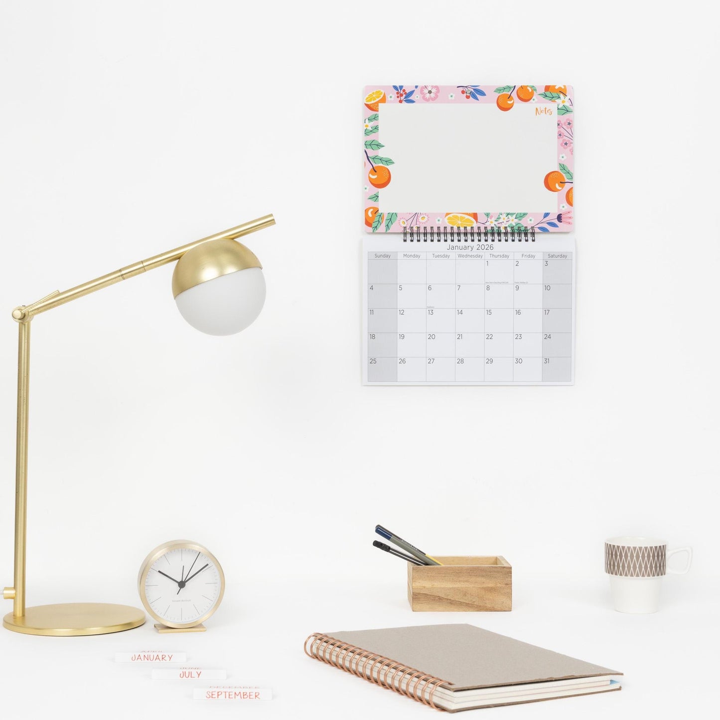 2026 Monthly Memo Board Wall Calendar Family Organiser White Board & Pen Etsy