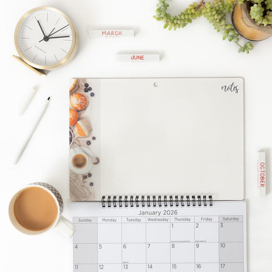 2026 Calendar Monthly Memo Board Wall Family Organiser White Board & Pen Tulips Etsy