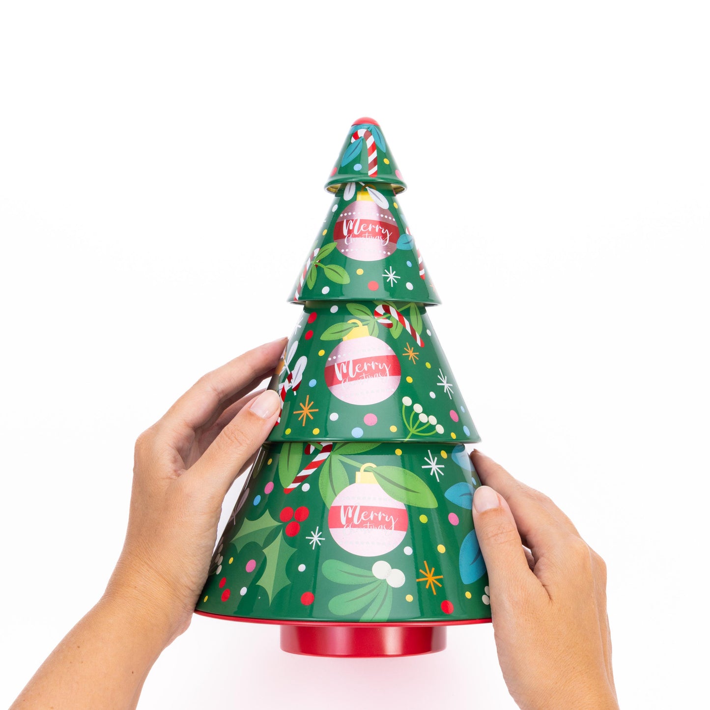 Christmas Tin Jars Storage Tin Container Canisters Cookie Biscuit Tree Shape Etsy