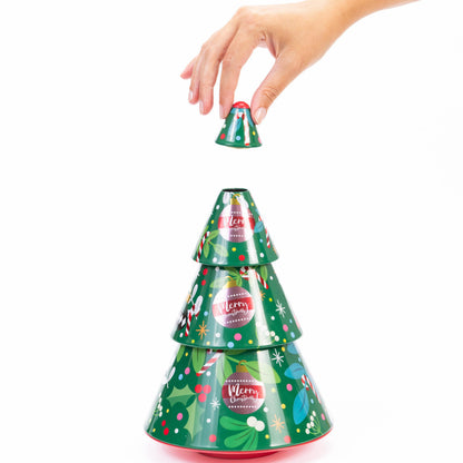 Christmas Tree Shaped Biscuit Tin – image 10
