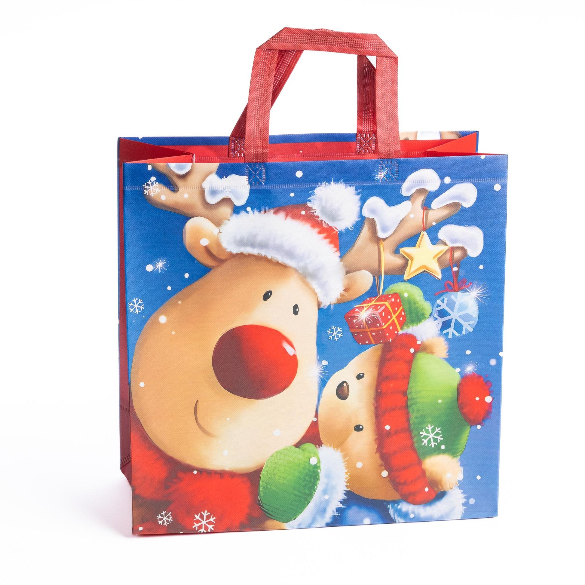 4 Christmas Gift Bags Extra Large with Handles Christmas Tote Bags Reusable Etsy