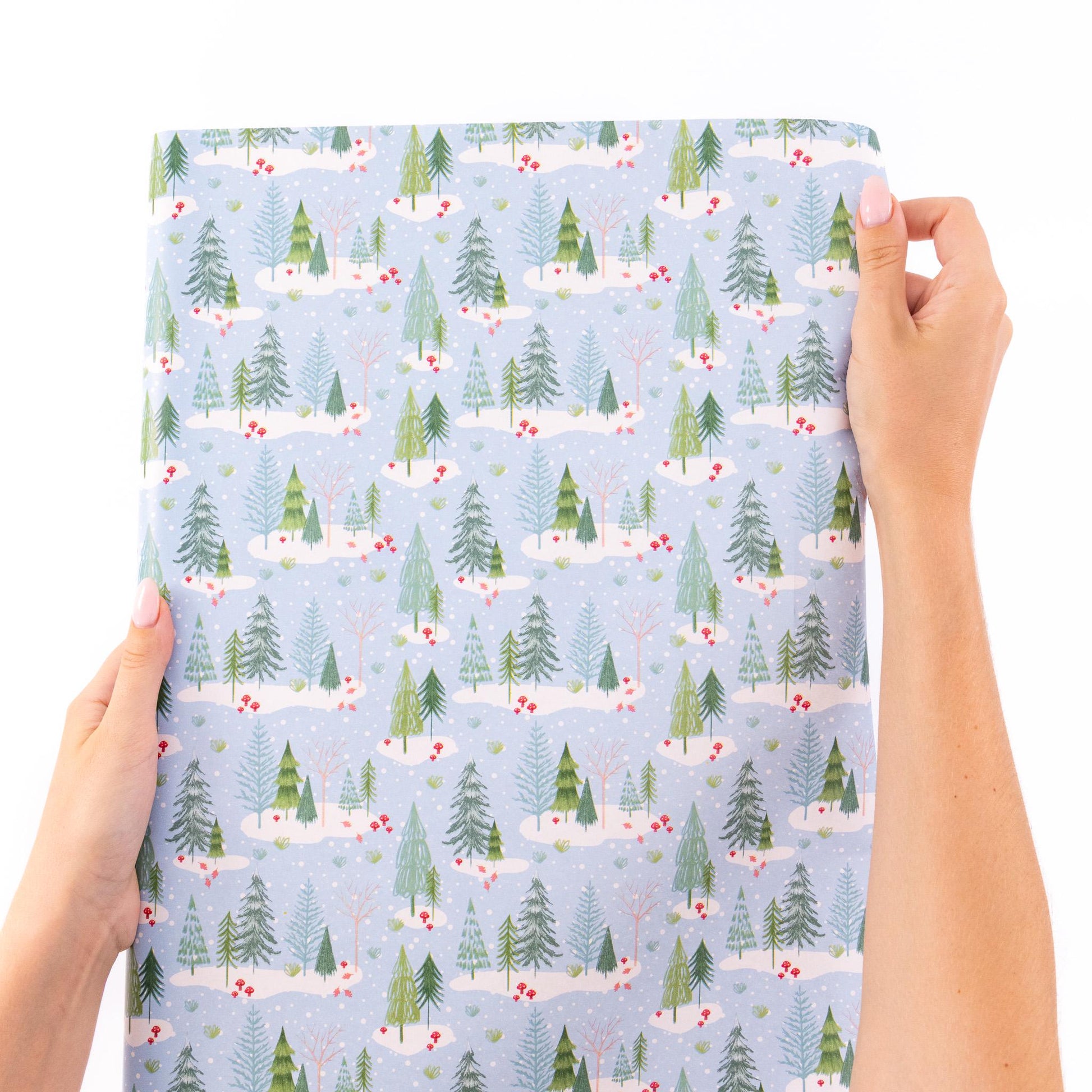 4 Rolls Christmas Gift Wrapping Woodland Paper 4M x 70cm Roll 16 Metre Etsy