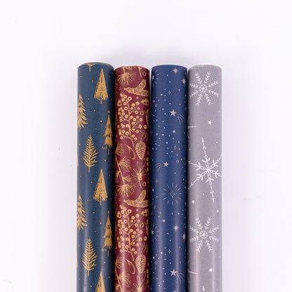 Contemporary Christmas Wrapping Paper – 4 Rolls x 4m