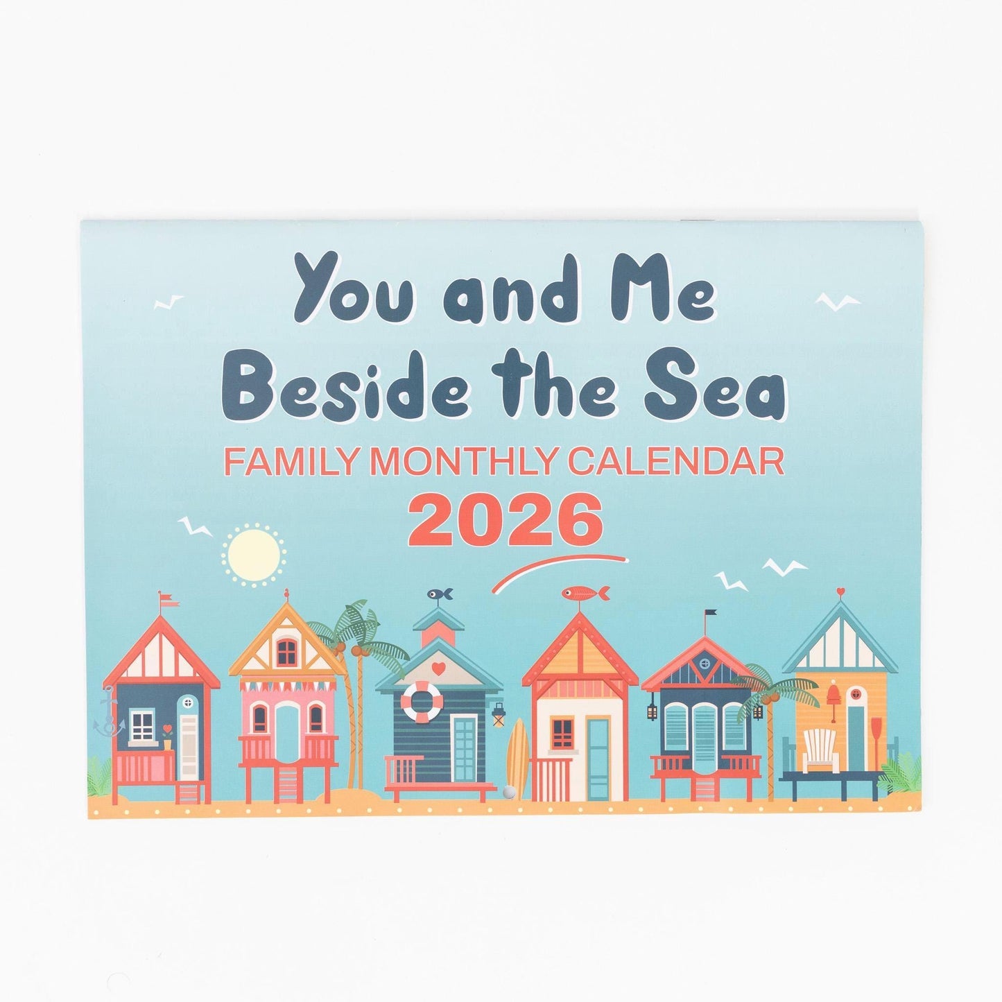 2026 Calendar seaside Wall Monthly Planner Family Home Organiser Etsy