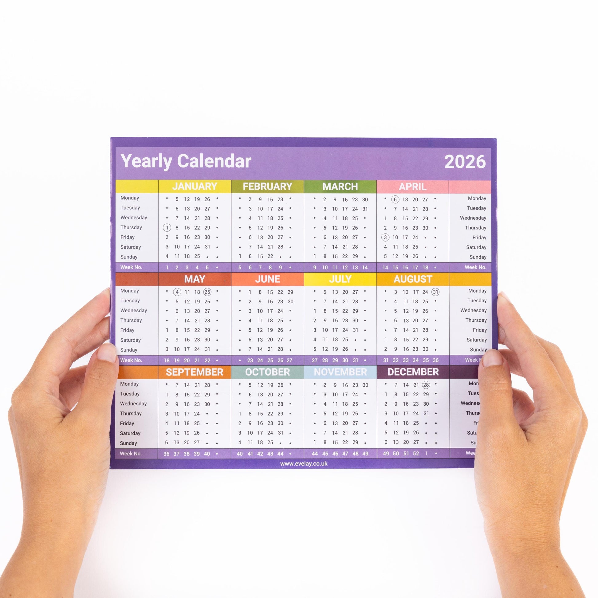 2026 Year To View Stand Up Desk Office Top Calendar Planner 24cm x 20cm Etsy