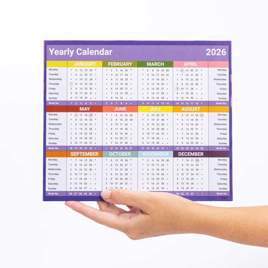 2026 Year To View Stand Up Desk Office Top Calendar Planner 24cm x 20cm Etsy
