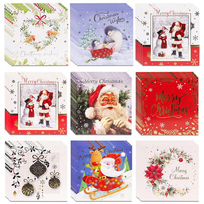 Christmas Cards Bumper Pack – 8 Designs – Pack of 40 – image 2