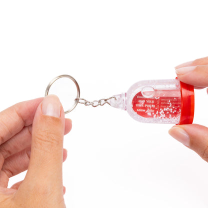 Christmas Photo Snow Globe Keyring – Double Sided – image 5