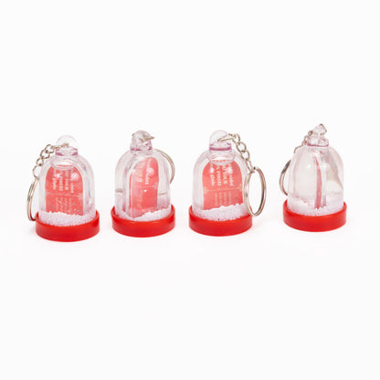 Christmas Photo Snow Globe Keyring – Double Sided – image 3
