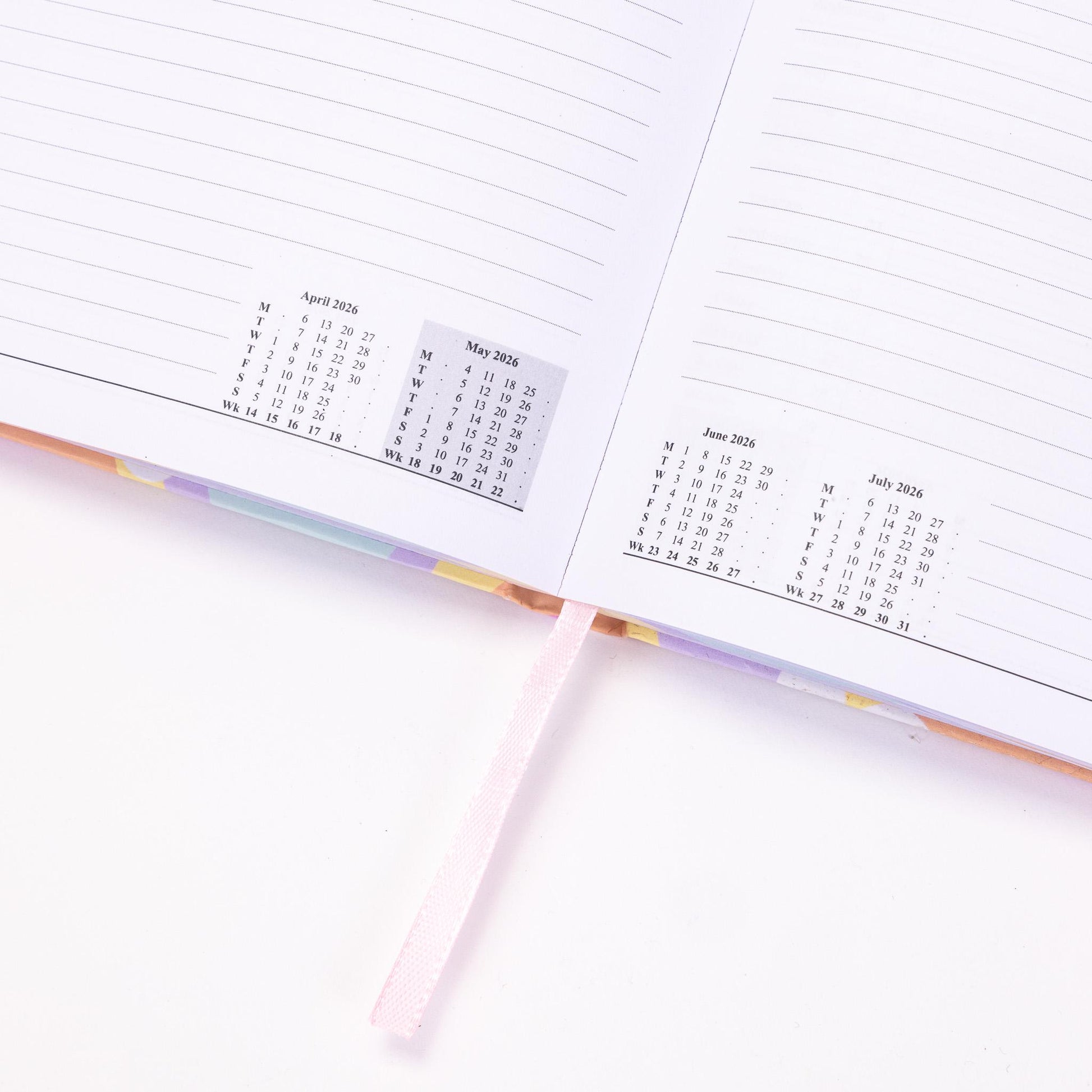 2026 Diary A5 Day to Page Full Year Planner Desk Hardback Luxury Printed Edges Etsy