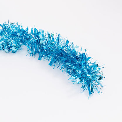 Chunky Christmas Tinsel Garland – Blue – 6 x 2m (12m) – image 3
