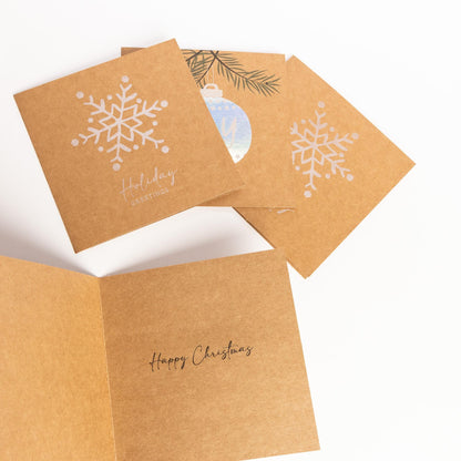 Christmas Cards Bumper Pack – 2 Kraft Designs – Pack of 30 – image 7