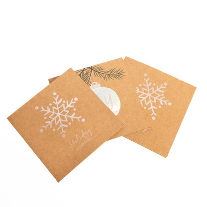 Christmas Cards Bumper Pack – 2 Kraft Designs – Pack of 30 – image 8