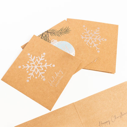 Christmas Cards Bumper Pack – 2 Kraft Designs – Pack of 30 – image 13