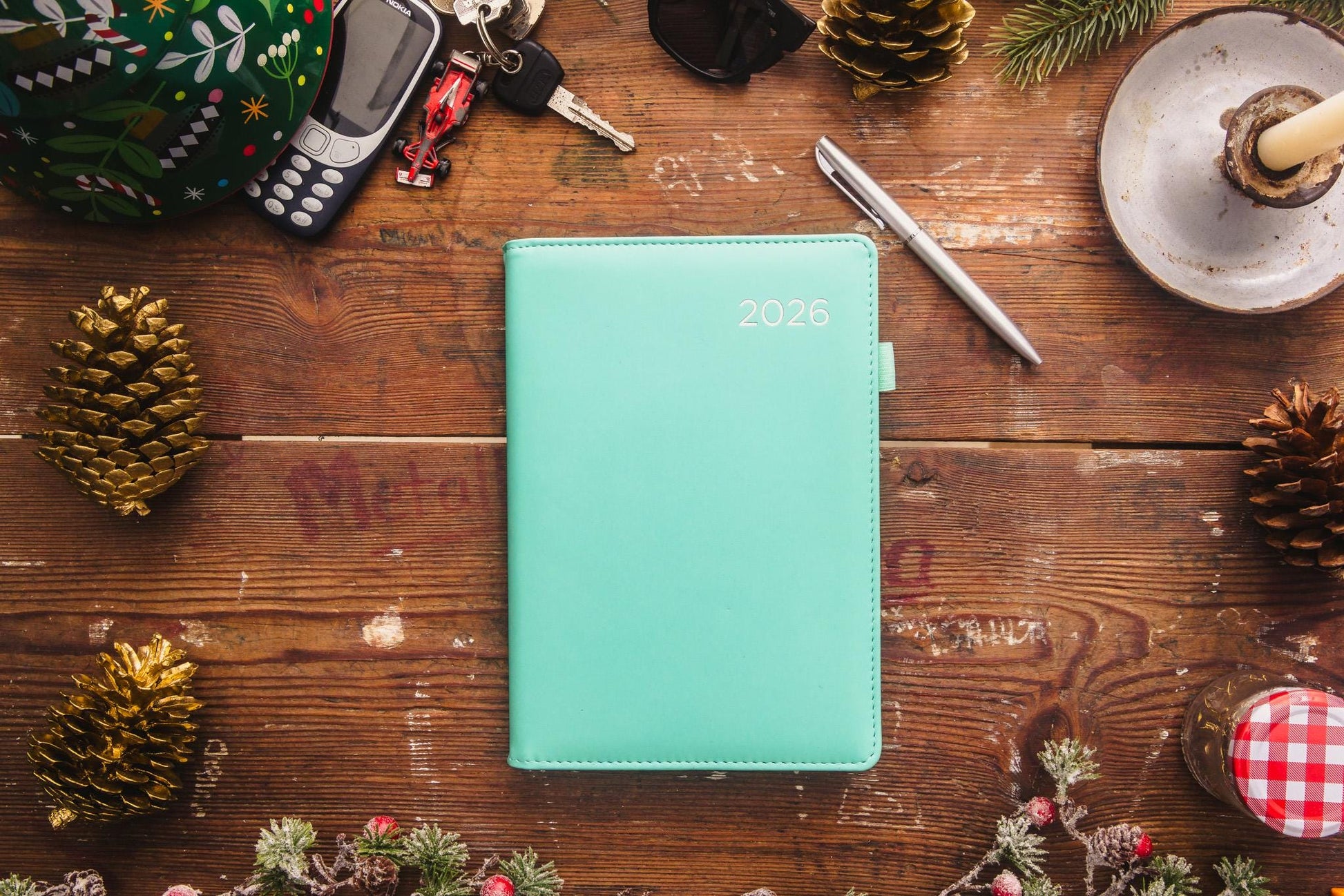 2026 A5 Week to View Diary Premium Organiser with Pen A-Z Address Index Book Etsy