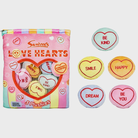 Swizzels Squashies Love Hearts Pillow Bag of Plushies Soft Cushion Toy Gift Etsy