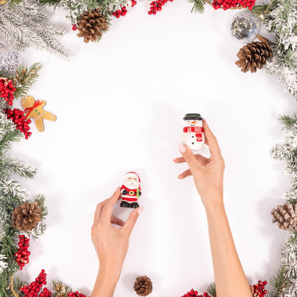 Santa & Snowman Christmas Salt & Pepper Shakers – image 4