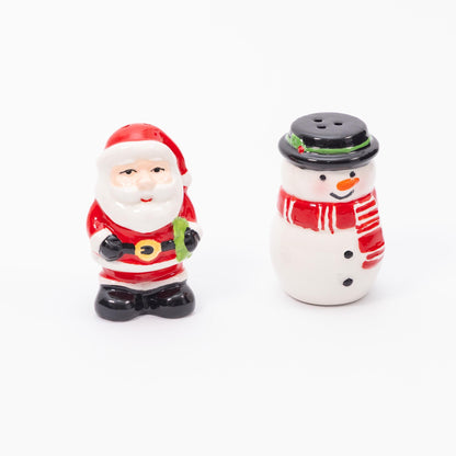Santa & Snowman Christmas Salt & Pepper Shakers