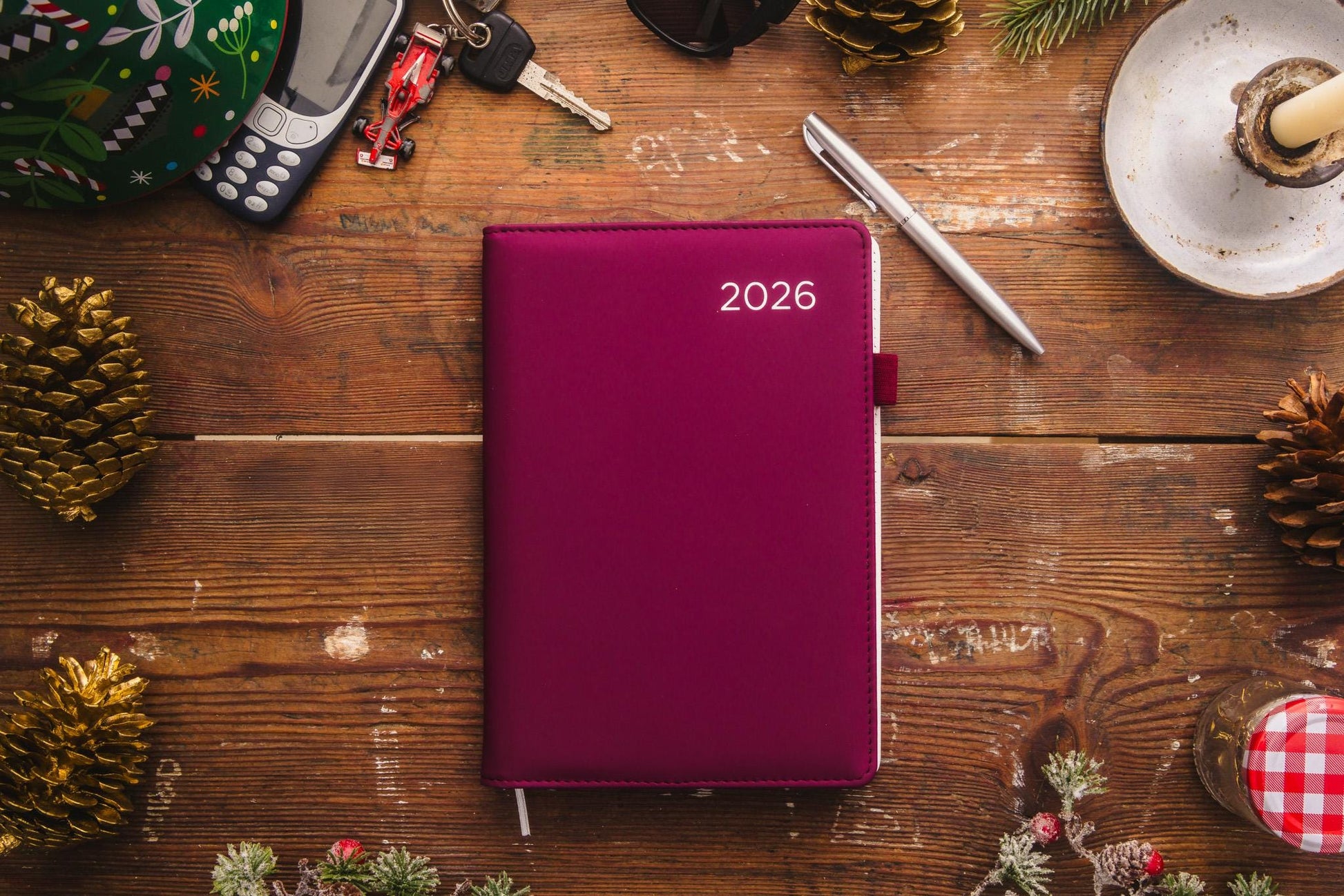 2026 A5 Week to View Diary Premium Organiser with Pen A-Z Address Index Book Etsy