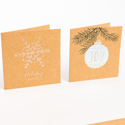 Christmas Cards Bumper Pack – 2 Kraft Designs – Pack of 30 – image 14