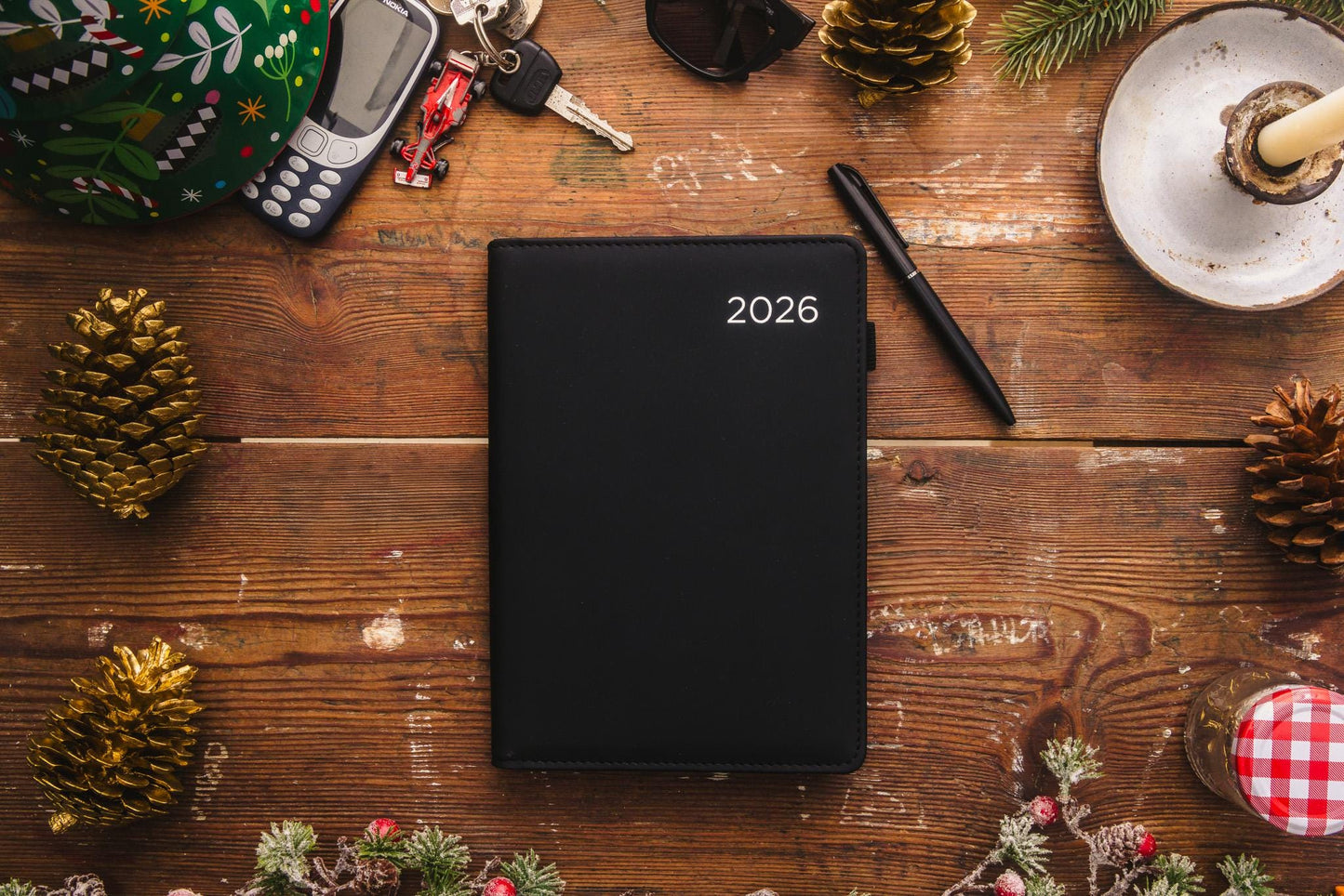 2026 A5 Week to View Diary Premium Organiser with Pen A-Z Address Index Book Etsy