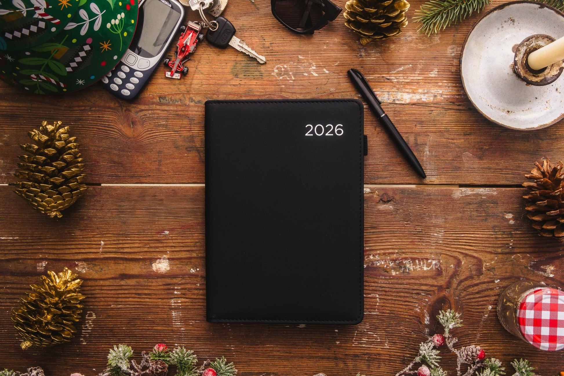 2026 A5 Week to View Diary Premium Organiser with Pen A-Z Address Index Book Etsy