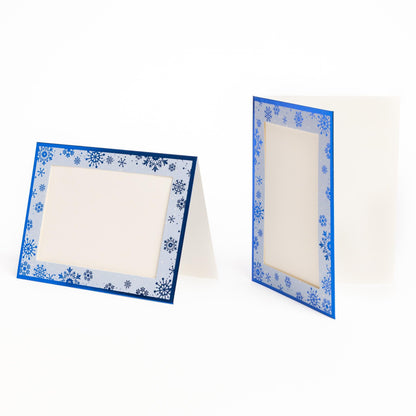 Christmas Photo Frame Cards & Envelopes – Red, Blue, Navy, Holly & Green – Pack of 6 – image 14