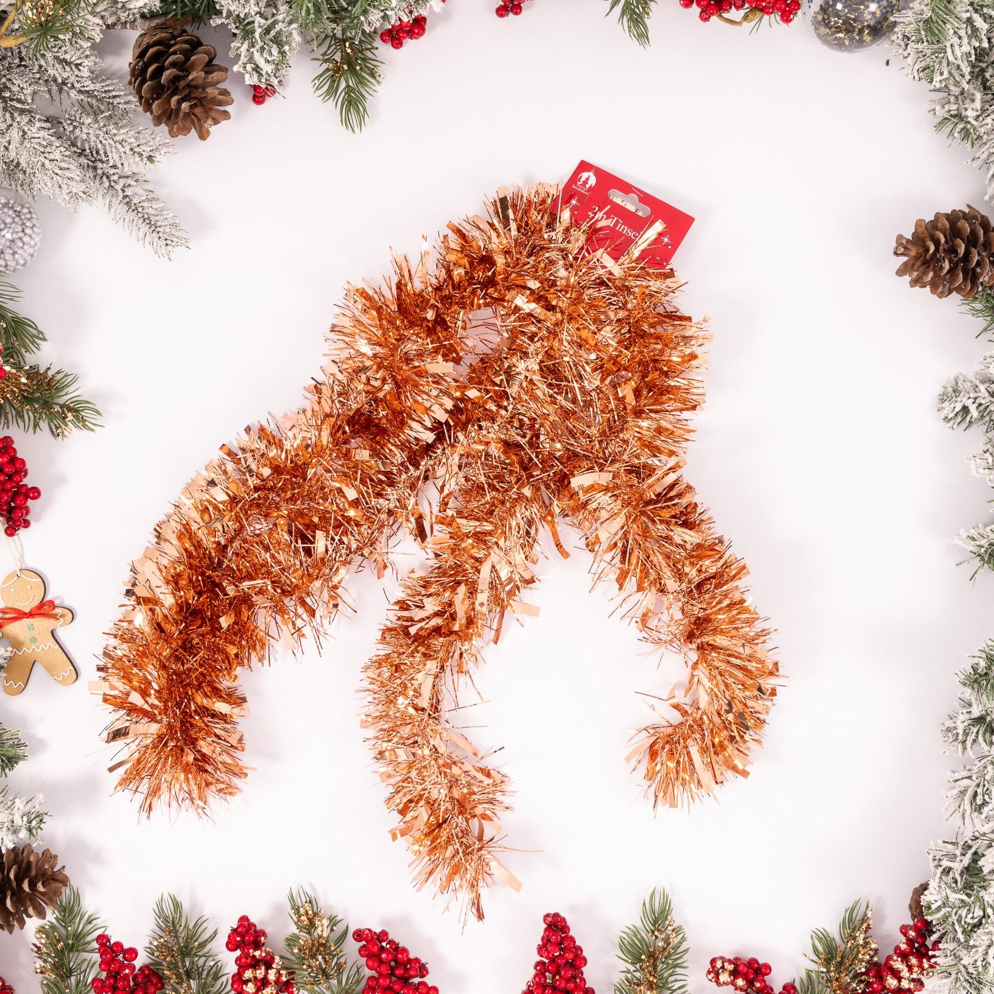 6 X 2M Chunky Tinsel Christmas Tree party Home Xmas Decoration Garland 12 Metre rainbow Etsy