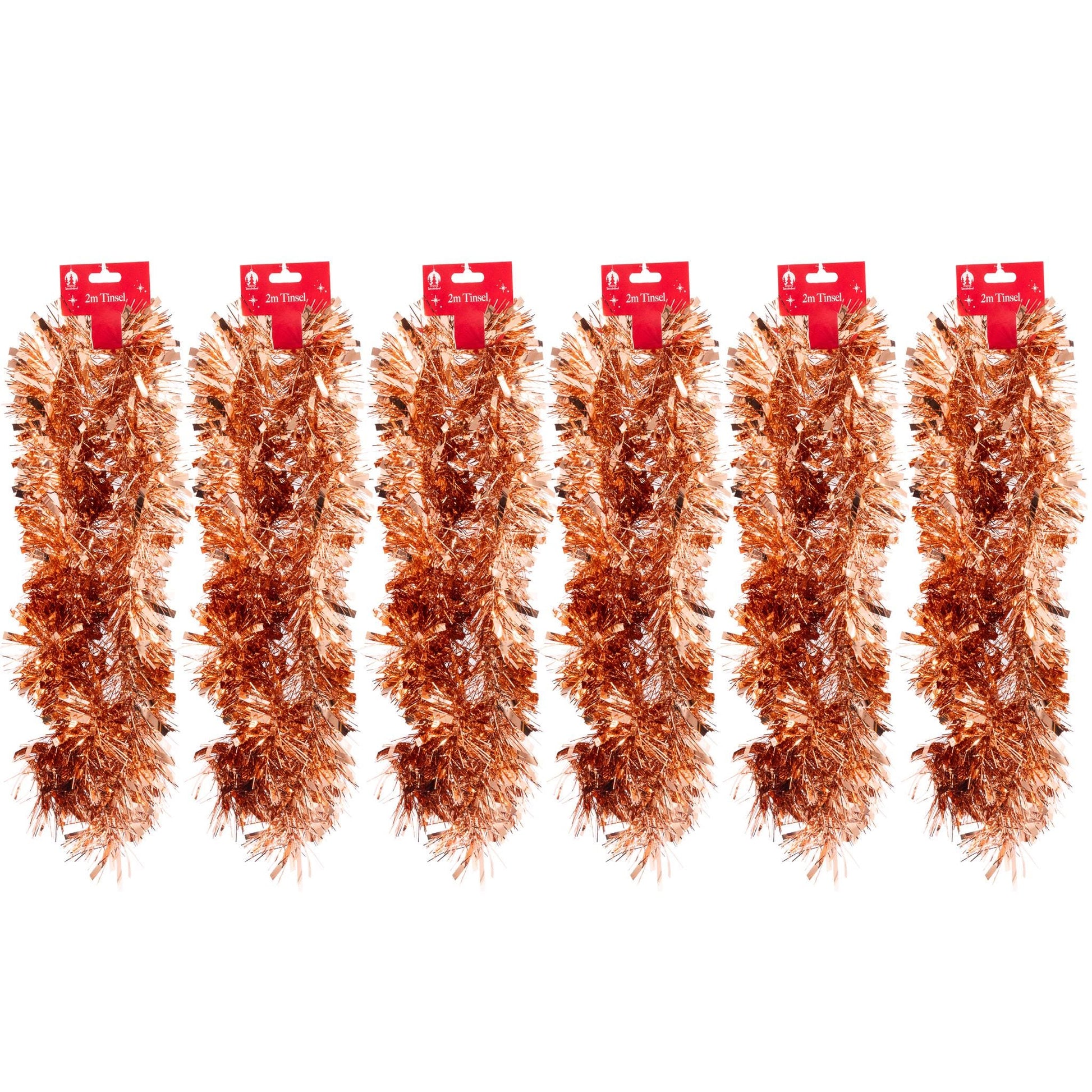 6 X 2M Chunky Tinsel Christmas Tree party Home Xmas Decoration Garland 12 Metre Etsy