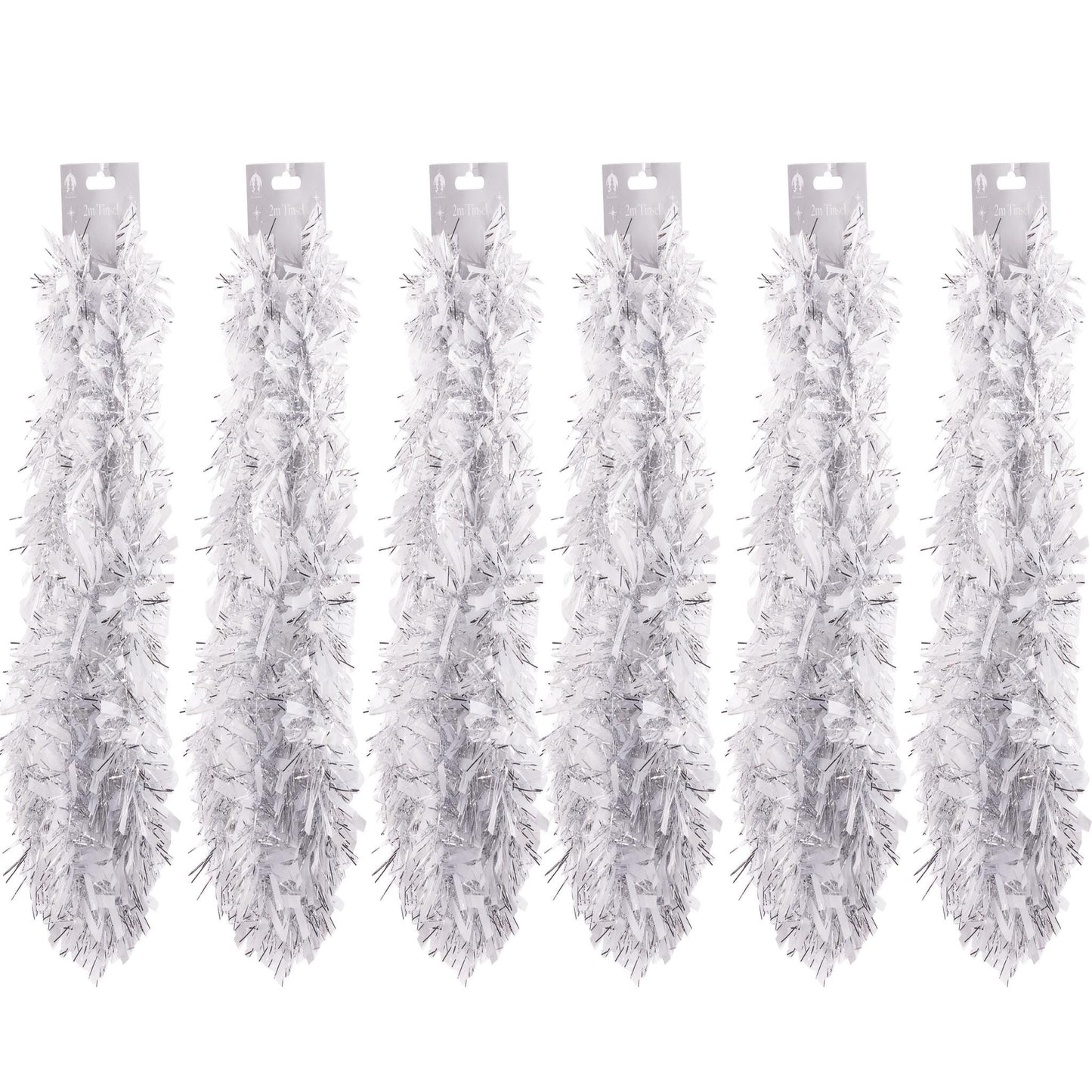 6 X 2M Chunky Tinsel Christmas Tree party Home Xmas Decoration Garland 12 Metre Etsy