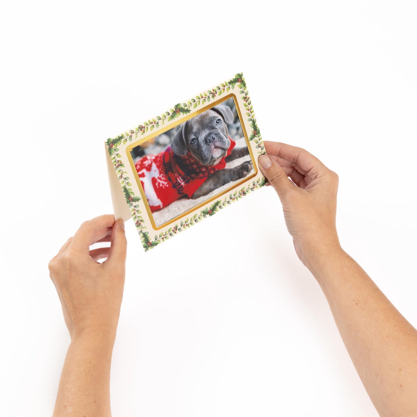 Christmas Photo Frame Cards & Envelopes Personalised Any Family Picture pack of 6 Etsy