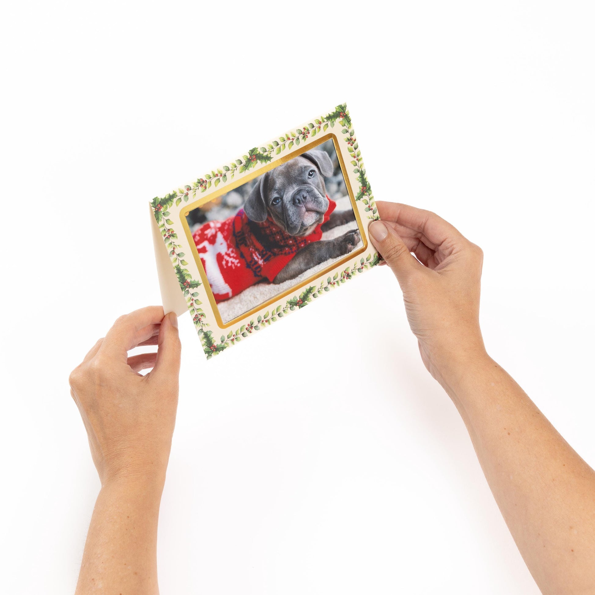 Christmas Photo Frame Cards & Envelopes Personalised Any Family Picture pack of 6 Etsy